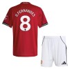 Manchester United B. Fernandes 8 Hjemme 2025-26 - Barn Draktsett